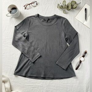 Central Park West Grey Cotton Long Sleeve Top XXL
Gray Crew Neck Minimalist